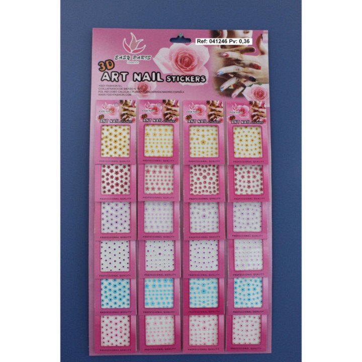 041246 : PEGATINAS DE UÑAS 24/U