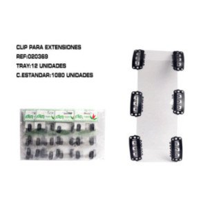 020369 : CLIP MARRON 2.3CM 6X12/U