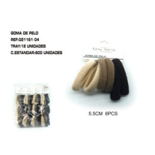 021161-04 : GOMA DE PELO 5.5CM 12/U