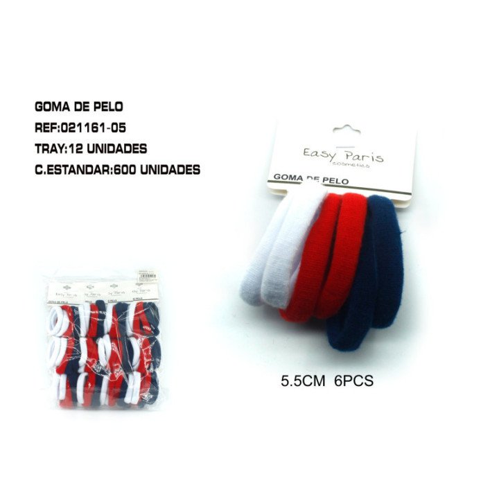 021161-05 : GOMA DE PELO 5.5CM 12/U