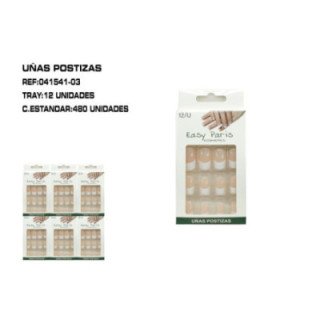041541-03 : UÑAS POSTIZAS COLOR NUDE 12/P