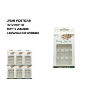 041541-05 : UÑAS POSTIZAS INCOLOR 12/P