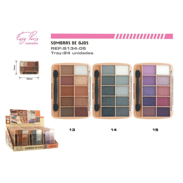 S134-05 : S.DE OJOS 10 COLORS 24/U 288/C