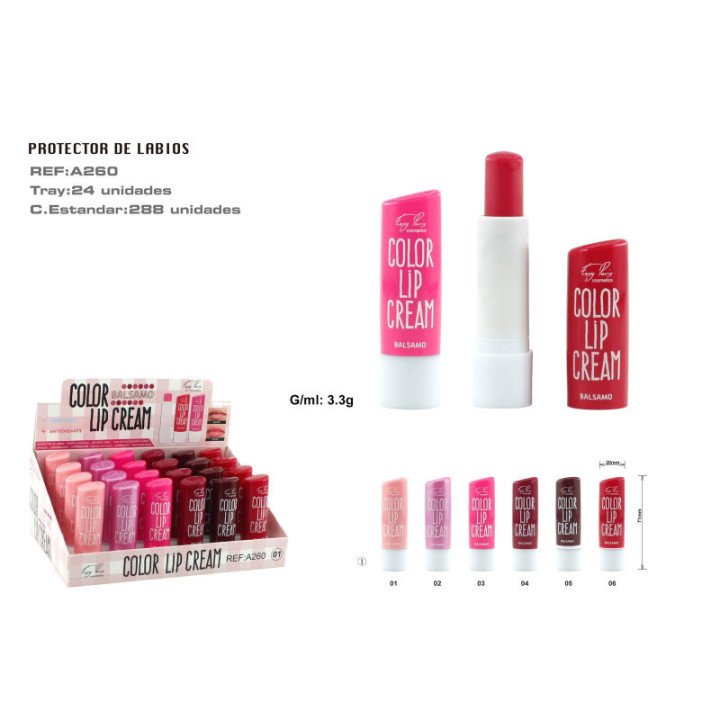 A260-01 : PROTECTOR LABIAL LIP CREAM 288/C