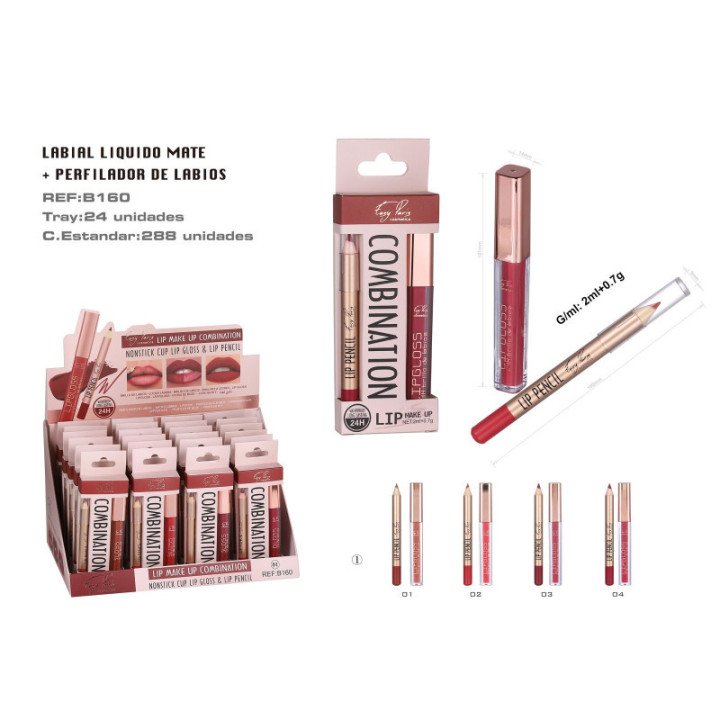 B160-01 : KIT B.DE LABIOS FIJO+PERFILADOR 24/KIT 288/C