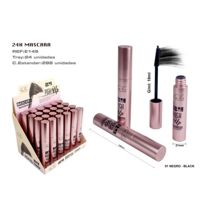 E145-01 : MASCARA PESTAÑAS 24H PUSH UP 288/C