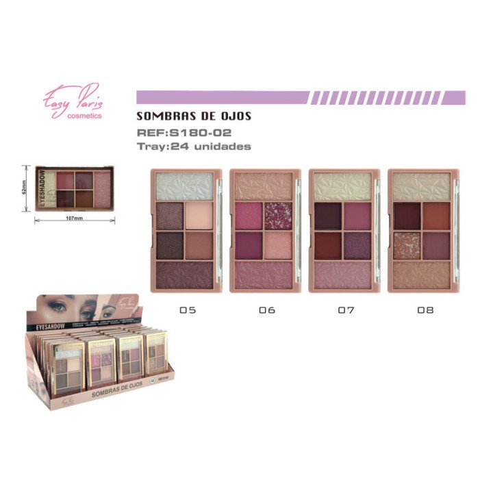 S180-02 : PALETA S.DE OJOS 24/U 288/C