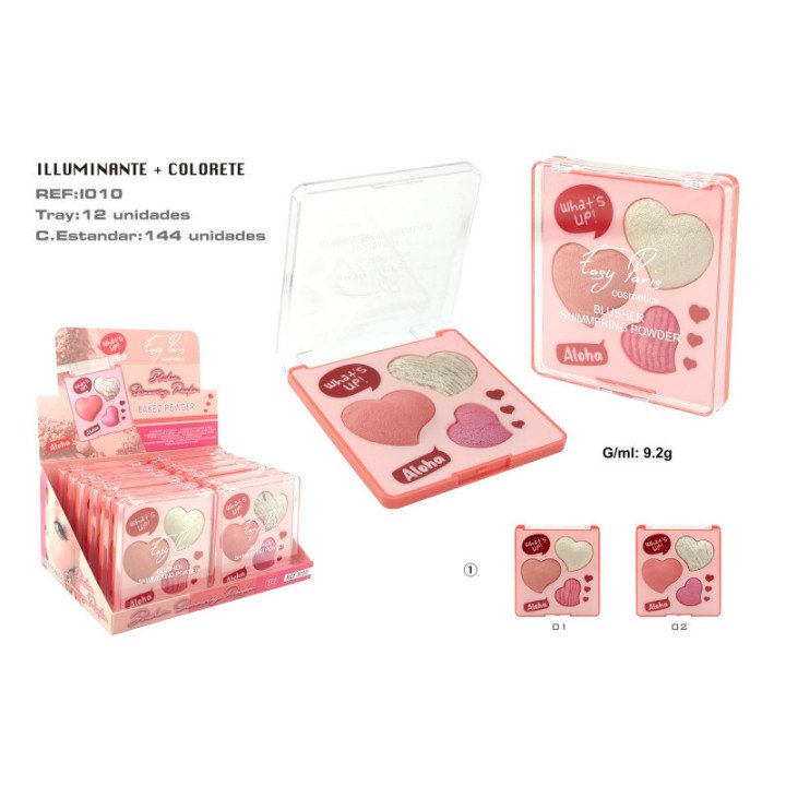 I010-01 : ILUMINADOR+COLORETE BAKED POWDER 12/U 144/U