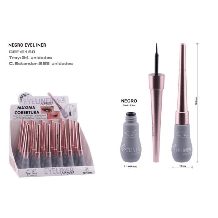 E160-01 : EYELINER LIQ.NEGRO 288/C