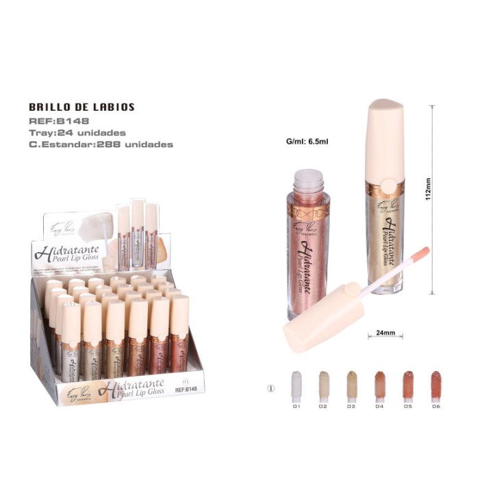 B148-01 : BRILLO LABIAL PEARL HIDRATANTE 24/U 288/C