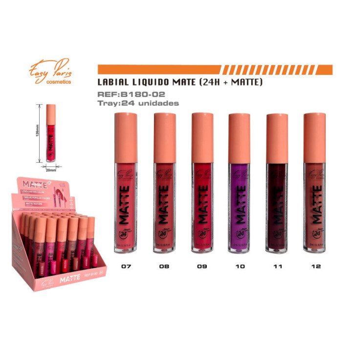 B180-02 : LIQ. LABIAL MATE FIJO 24/U  288/C