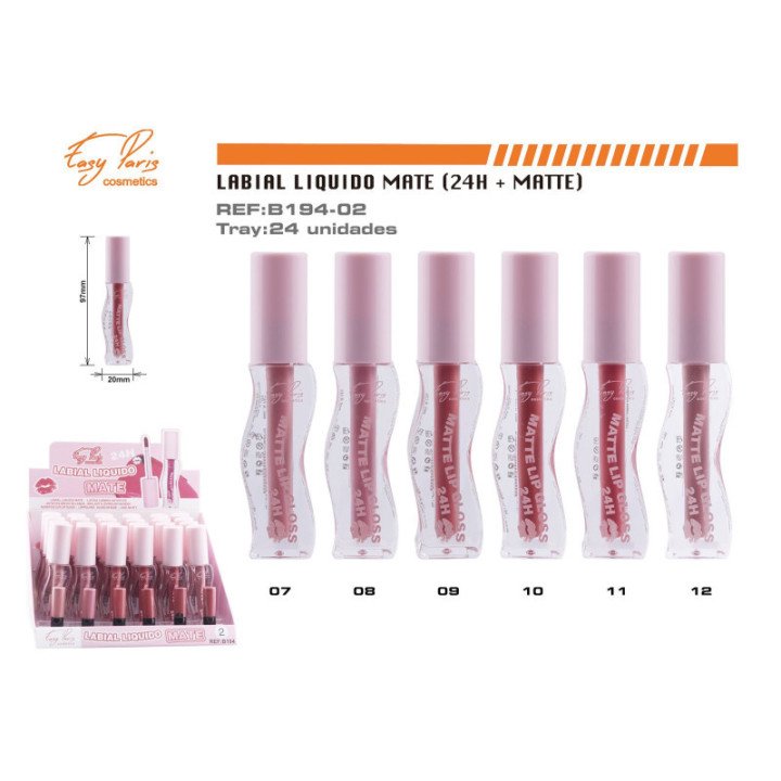 B194-02 : LIQ. LABIAL MATE FIJO 288/C