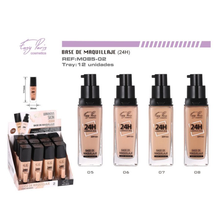 M085-02 : BASE MAQ.ILUMINOUS SKIN 24H F15 12/U 144/U