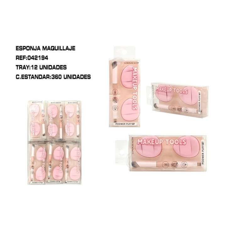 042194 : SET BROCHA DE MAQ.C/2 MINI BORLAS 12/U