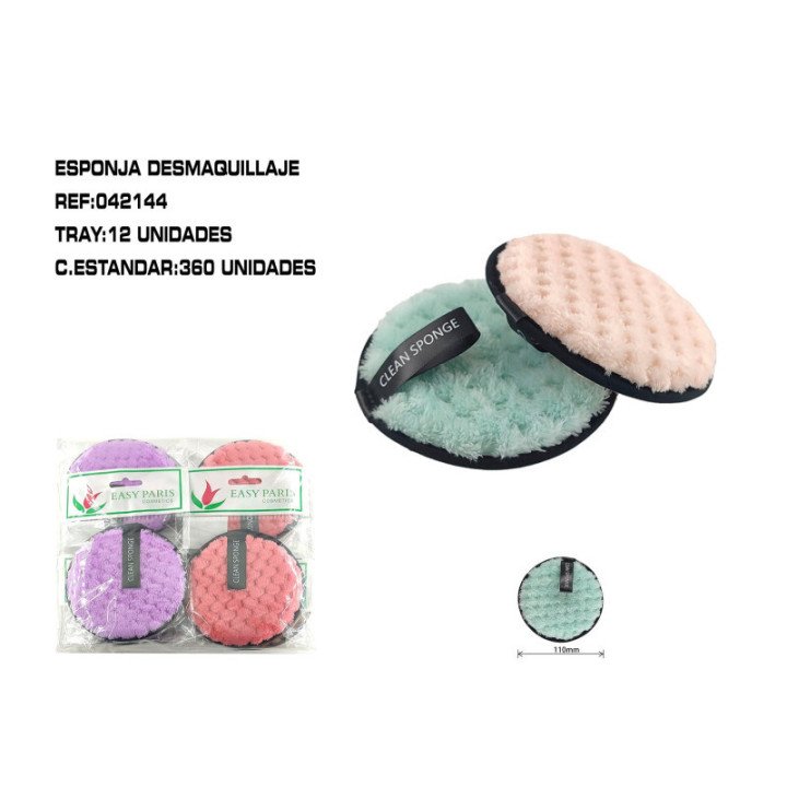 042144 : DISCOS DESMAQUILLAJE 11CM 12/U 360/C