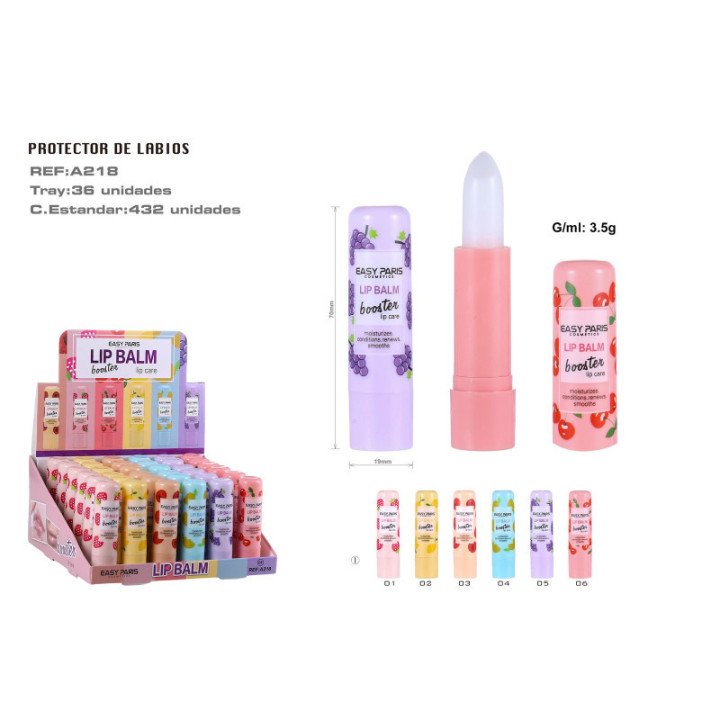 A218-01 : PROTECTOR LABIAL AROMA FRUTAS 36/B 432/C