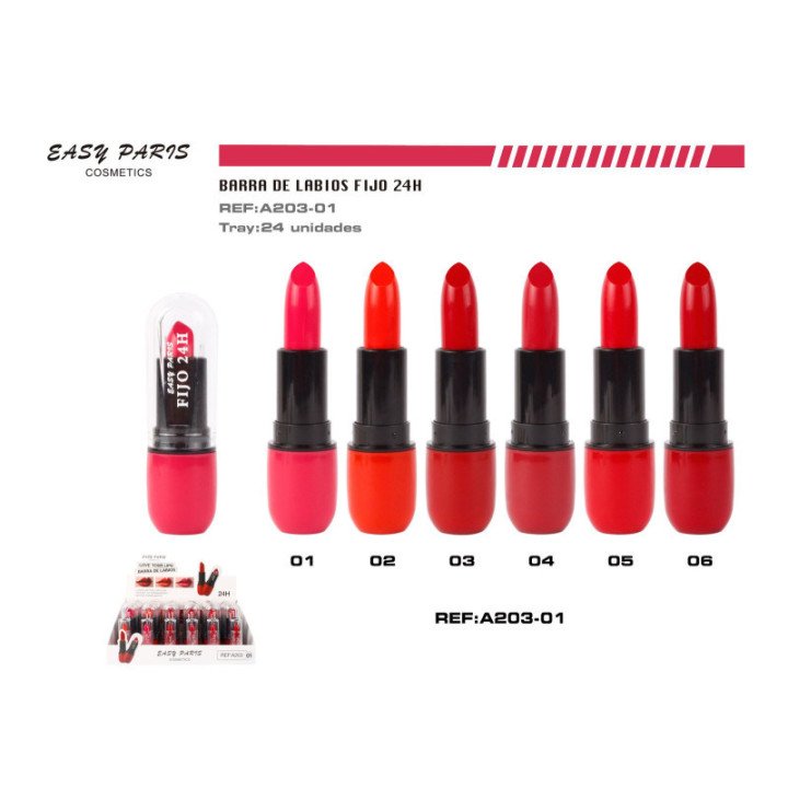 A203-01 : BARRA DE LABIOS FIJO 24 H 24/U 288/U