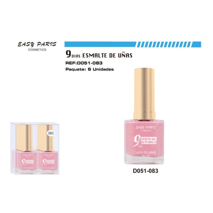 D051-083 : LACA DE UÑAS 9 DIAS 6/U 144/U