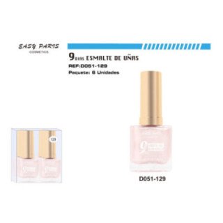 D051-129 : LACA DE UÑAS 9 DIAS PINK PERLA 6/U 144/U