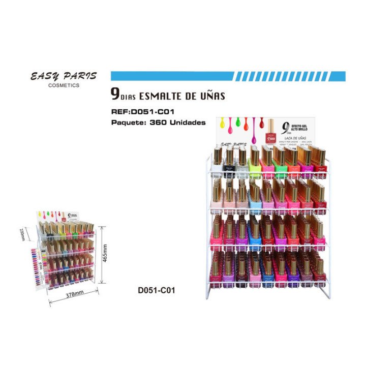 D051-C01 : EXP.LACAS DE UÑAS 9 DIAS 360/U