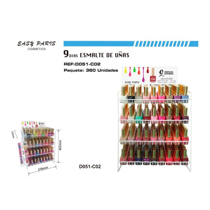 D051-C02 : EXP.LACAS DE UÑAS 9 DIAS 360/U