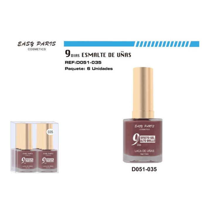D051-035 : LACA DE UÑAS 9 DIAS 6/U 144/U