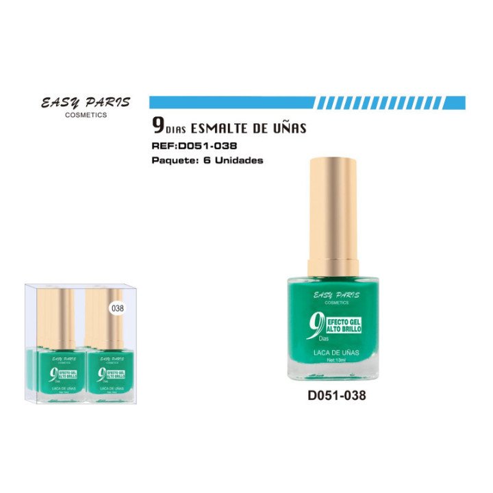 D051-038 : LACA DE UÑAS 9 DIAS 6/U 144/U