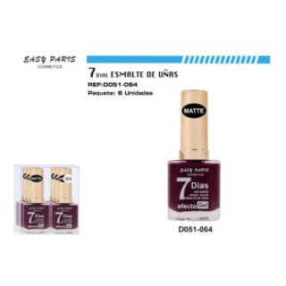 D051-064 : LACA DE UÑAS 9 DIAS MATE 6/U 144/U