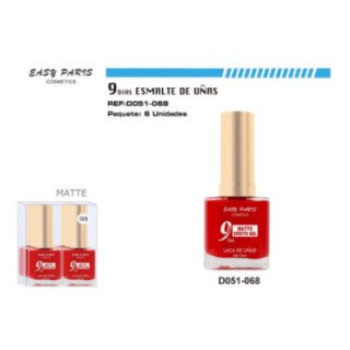 D051-068 : LACA DE UÑAS 9 DIAS MATE 6/U 144/U