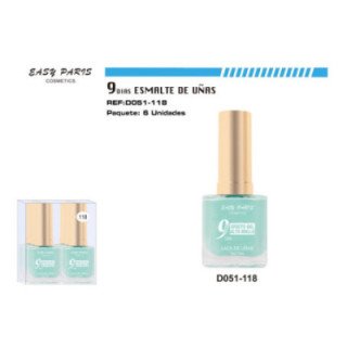 D051-118 : LACA DE UÑAS 9 DIAS BLUE 6/U 144/U