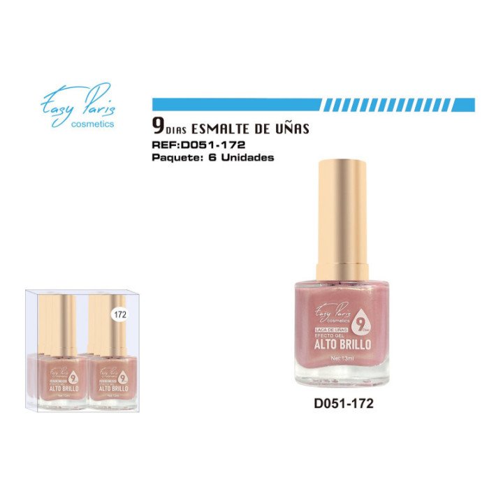 D051-172 : LACA DE UÑAS 9 DIAS 6/U 144/U