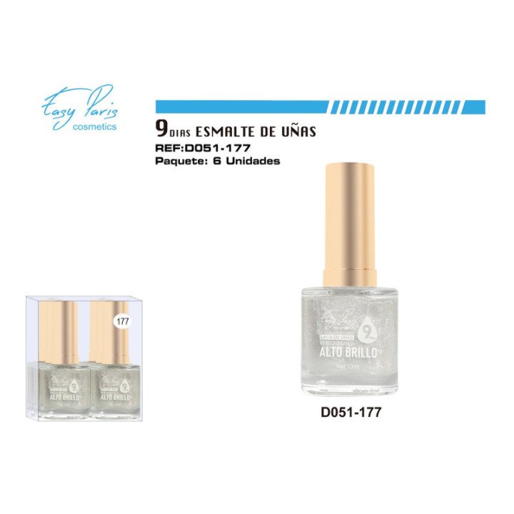 D051-177 : LACA DE UÑAS 9 DIAS 6/U 144/U