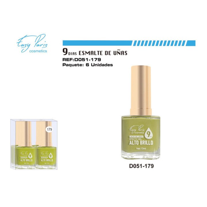 D051-179 : LACA DE UÑAS 9 DIAS 6/U 144/U