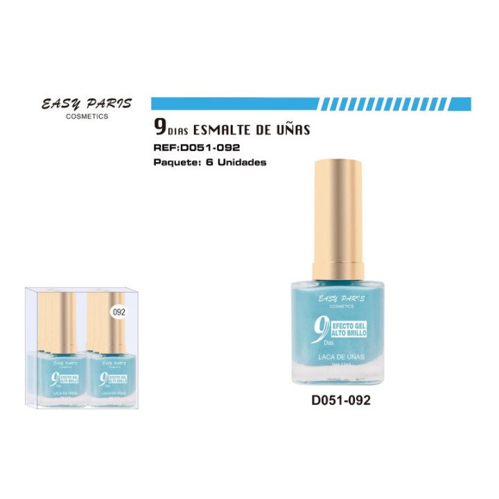 D051-092 : LACA DE UÑAS 9 DIAS 6/U 144/U