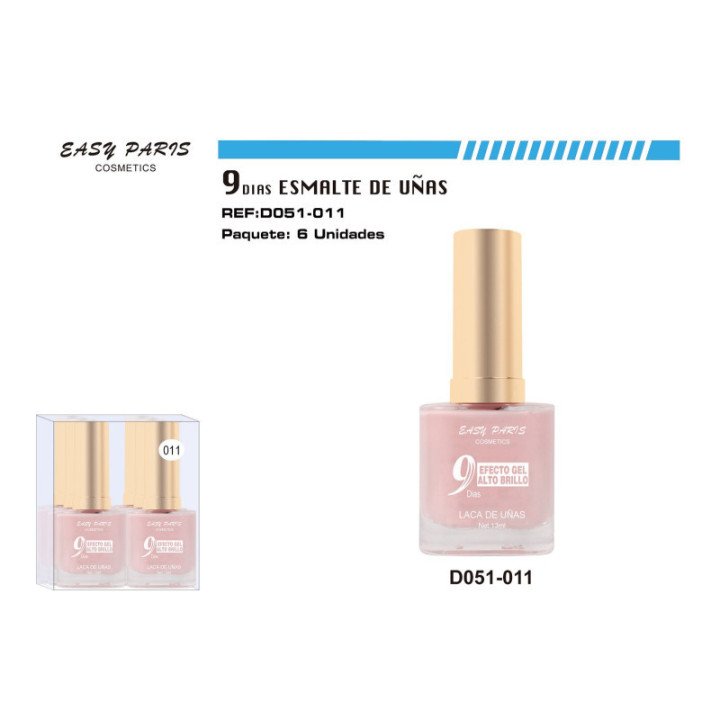 D051-011 : LACA DE UÑAS 9 DIAS 6/U 144/U