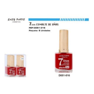 D051-016 : LACA DE UÑAS 9 DIAS ROJO 144/U