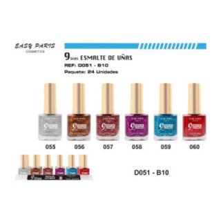 D051-B10 : LACA DE UÑAS 9 DIAS GLITTER 288/U