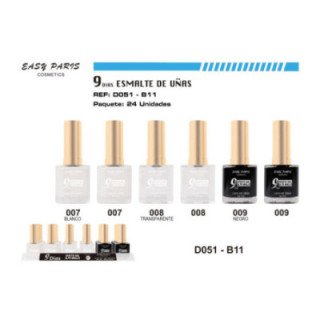 D051-B11 : LACA DE UÑAS 9 DIAS 24/U 288/U