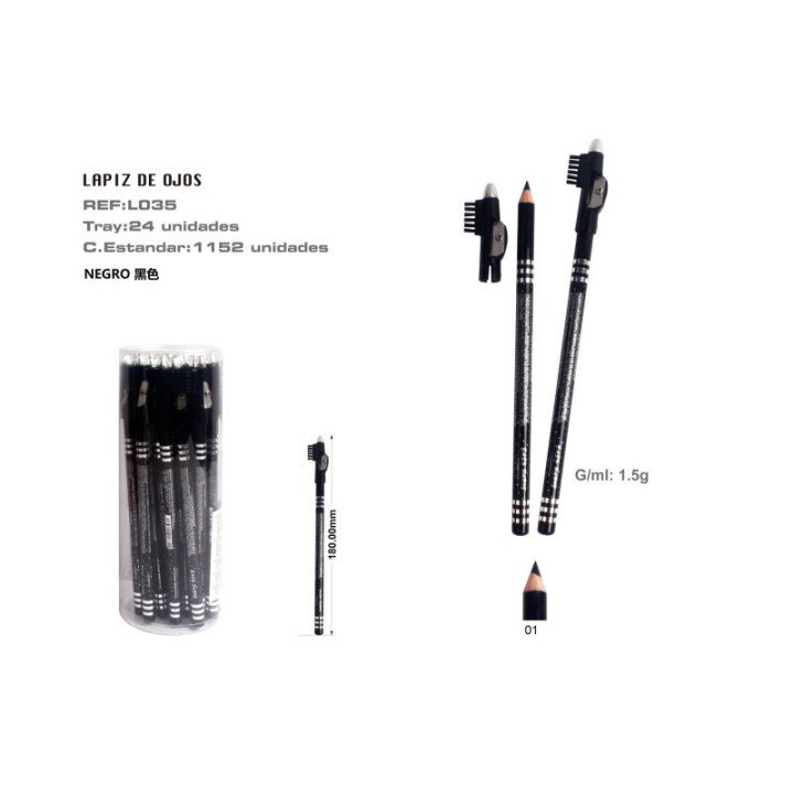 L035-01 : LAPIZ DE OJOS NGR 24/U 288/U