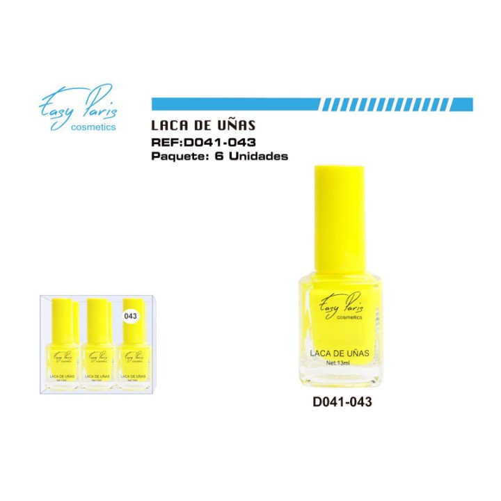 D041-043 : LACA DE UÑAS AMARILLO FOSF.144/U