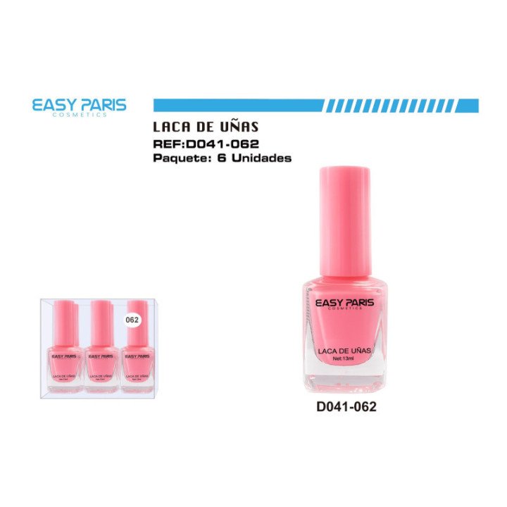 D041-062 : LACA DE UÑAS EASY PARIS 144/U