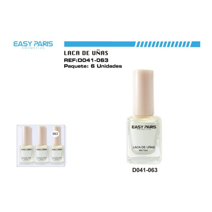 D041-063 : LACA DE UÑAS PERLA BLANC 144/C