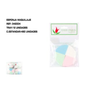 042004 : ESPONJA MAQUILLAJE 12/U 480/C