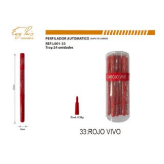L001-33 : PERFILADOR AUTOMATIC ROJO VIVO 288/U