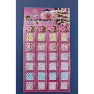 041246 : PEGATINAS DE UÑAS 24/U