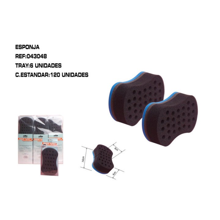 043048 : ESPONJA DE RIZOS 6/U 120/C