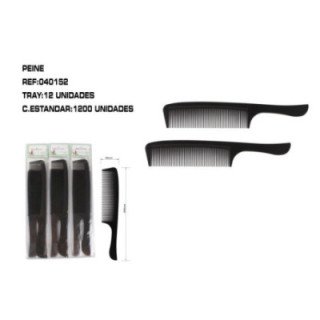 040152 : PEINE NEGRO CON MANGO 12/U
