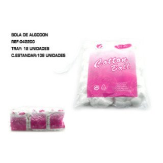 042200 : 100 BOLAS DE ALGODON 108U