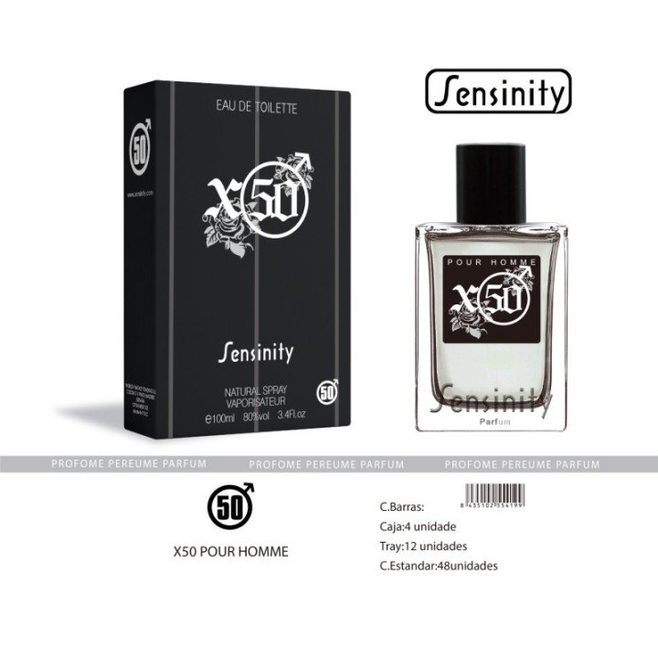 HYS050 : X50 POUR HOMME SENSINITY