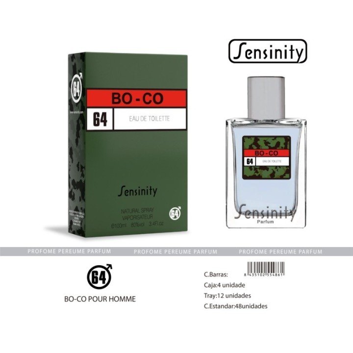 HYS064 : BO CO MEN 64 POUR HOMME SENSINITY